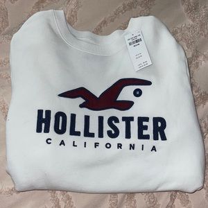 NWT Hollister Logo Crewneck